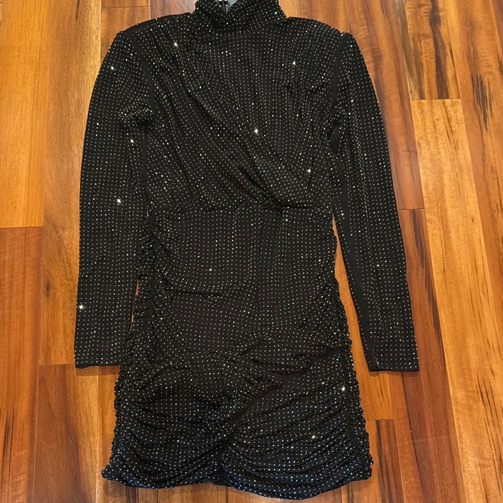 Simkhai Elegant Black Rhinestone Dress